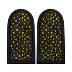 Polka Dot Sunflower Pattern Print Skillet Handle Cover