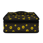Polka Dot Sunflower Pattern Print Small Lunch Bag