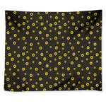 Polka Dot Sunflower Pattern Print Tapestry