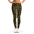 Polka Dot Sunflower Pattern Print Women's Leggings
