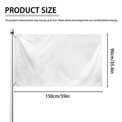 Christmas Polar Bear Pattern Print Polyester Flag