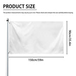 Cute Cartoon Giraffe Pattern Print Polyester Flag