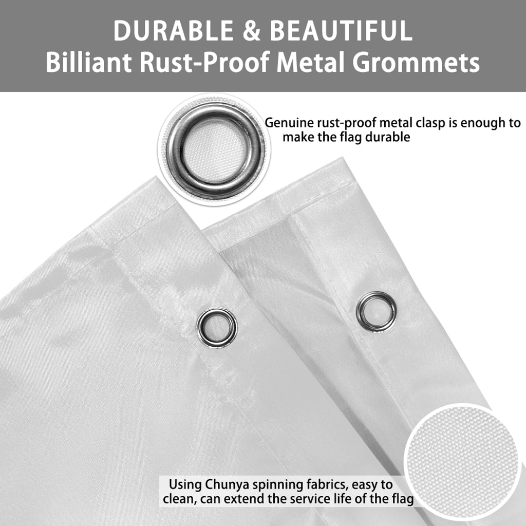 Black Sunflower Pattern Print Polyester Flag