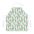 Polygon Tulip Pattern Print Adjustable Apron