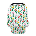Polygon Tulip Pattern Print Baby Seat Cover