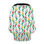 Polygon Tulip Pattern Print Baby Seat Cover