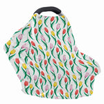 Polygon Tulip Pattern Print Baby Seat Cover