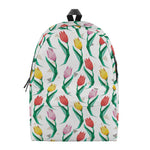 Polygon Tulip Pattern Print Backpack