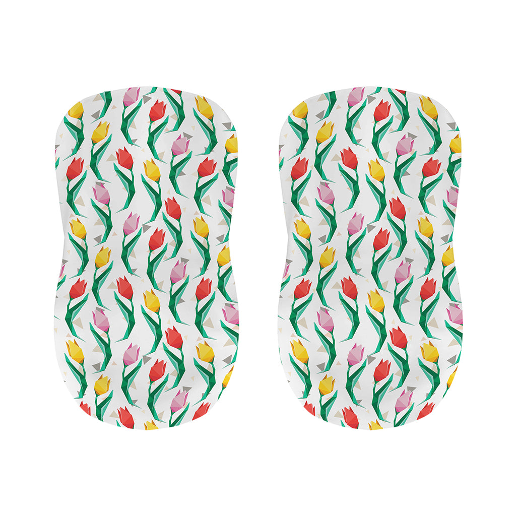 Polygon Tulip Pattern Print Bar Stool Covers