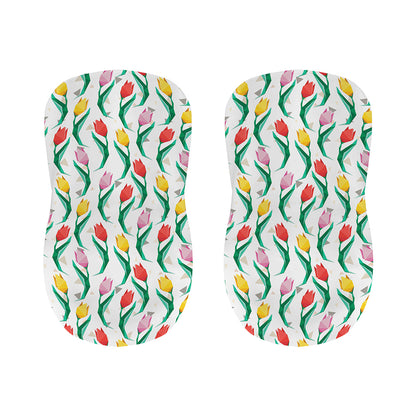 Polygon Tulip Pattern Print Bar Stool Covers