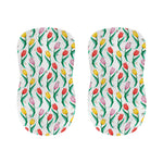 Polygon Tulip Pattern Print Bar Stool Covers