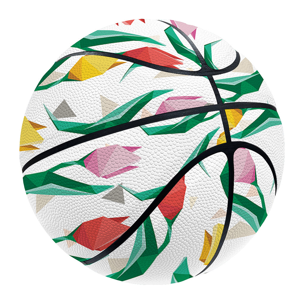 Polygon Tulip Pattern Print Basketball