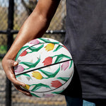 Polygon Tulip Pattern Print Basketball