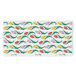 Polygon Tulip Pattern Print Beach Towel