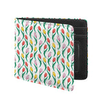 Polygon Tulip Pattern Print Bifold Wallet
