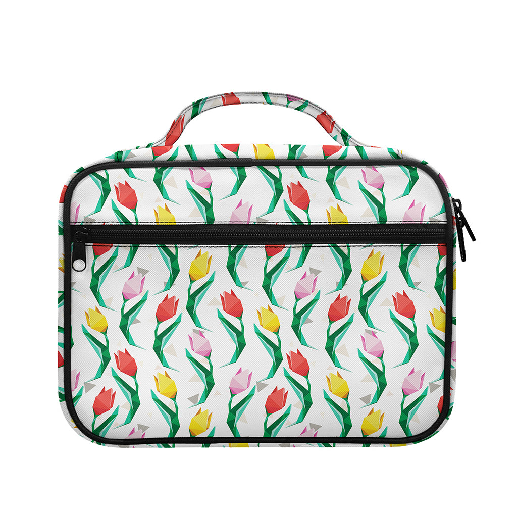 Polygon Tulip Pattern Print Briefcase Bible Bag