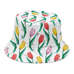 Polygon Tulip Pattern Print Bucket Hat