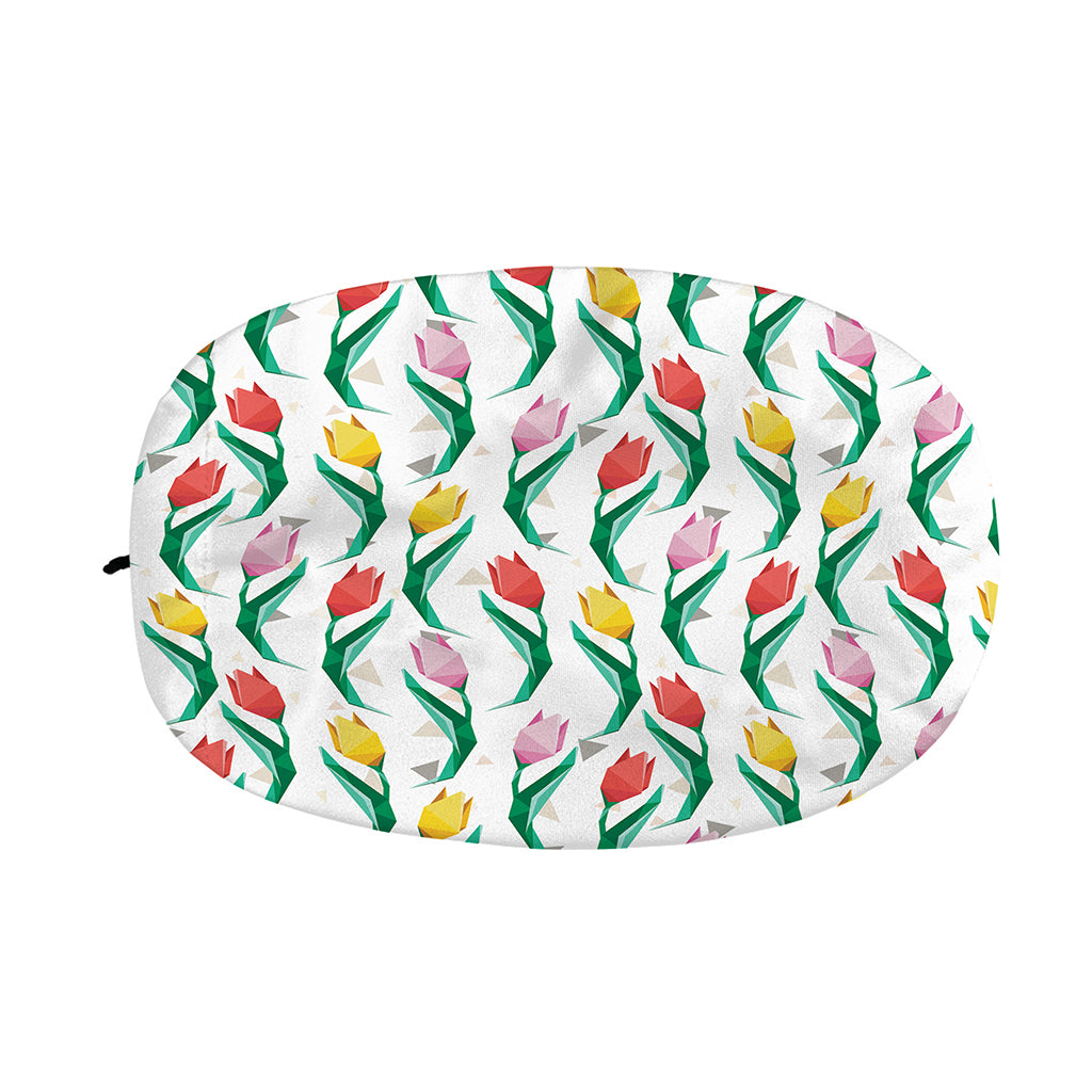 Polygon Tulip Pattern Print Car Side Mirror Covers
