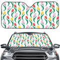 Polygon Tulip Pattern Print Car Windshield Sun Shade