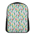 Polygon Tulip Pattern Print Casual Backpack