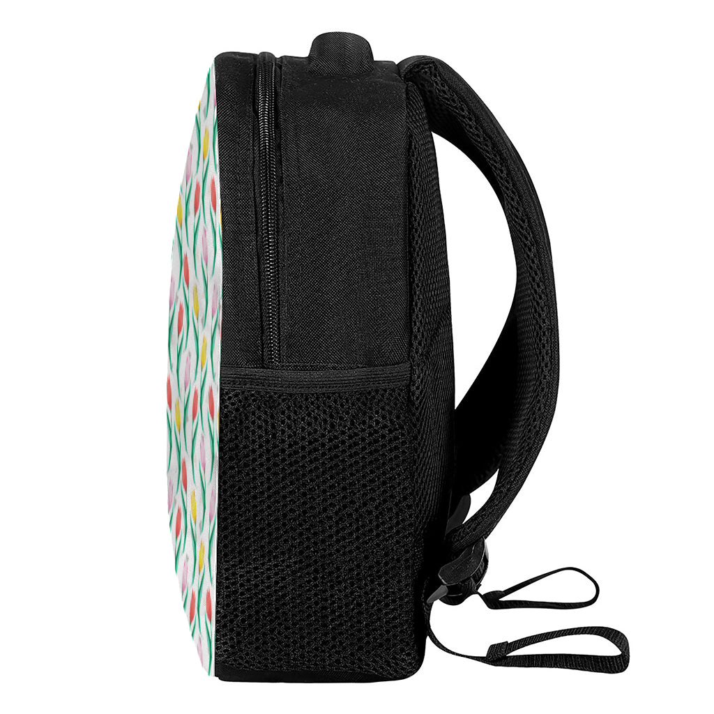 Polygon Tulip Pattern Print Casual Backpack