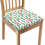 Polygon Tulip Pattern Print Chair Cushion Cover