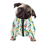Polygon Tulip Pattern Print Dog Zip Up Jacket