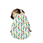 Polygon Tulip Pattern Print Dog Zip Up Jacket