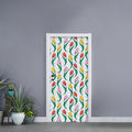 Polygon Tulip Pattern Print Door Sticker