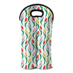 Polygon Tulip Pattern Print Double Neoprene Wine Tote