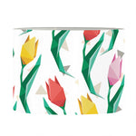 Polygon Tulip Pattern Print Drum Lamp Shade
