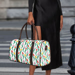 Polygon Tulip Pattern Print Duffle Bag