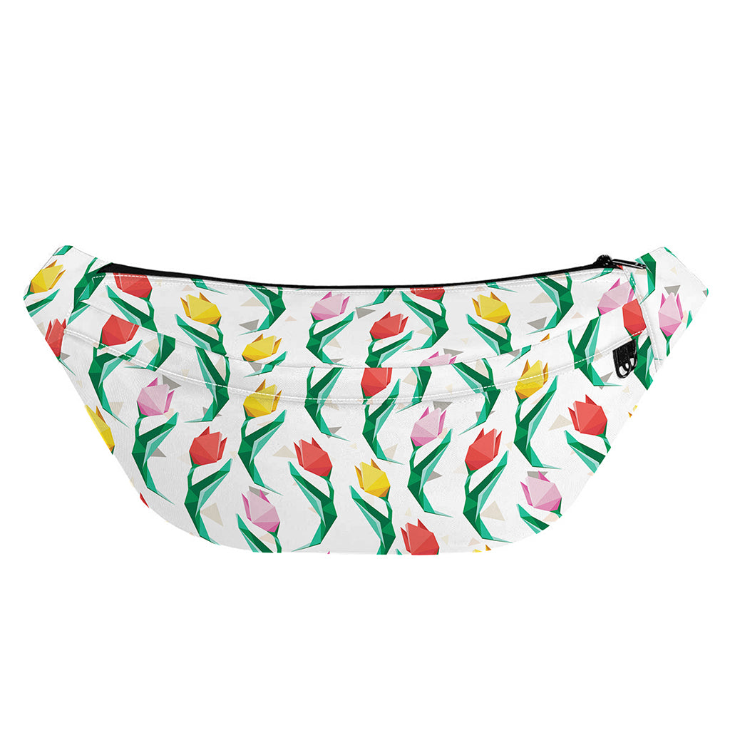 Polygon Tulip Pattern Print Fanny Pack