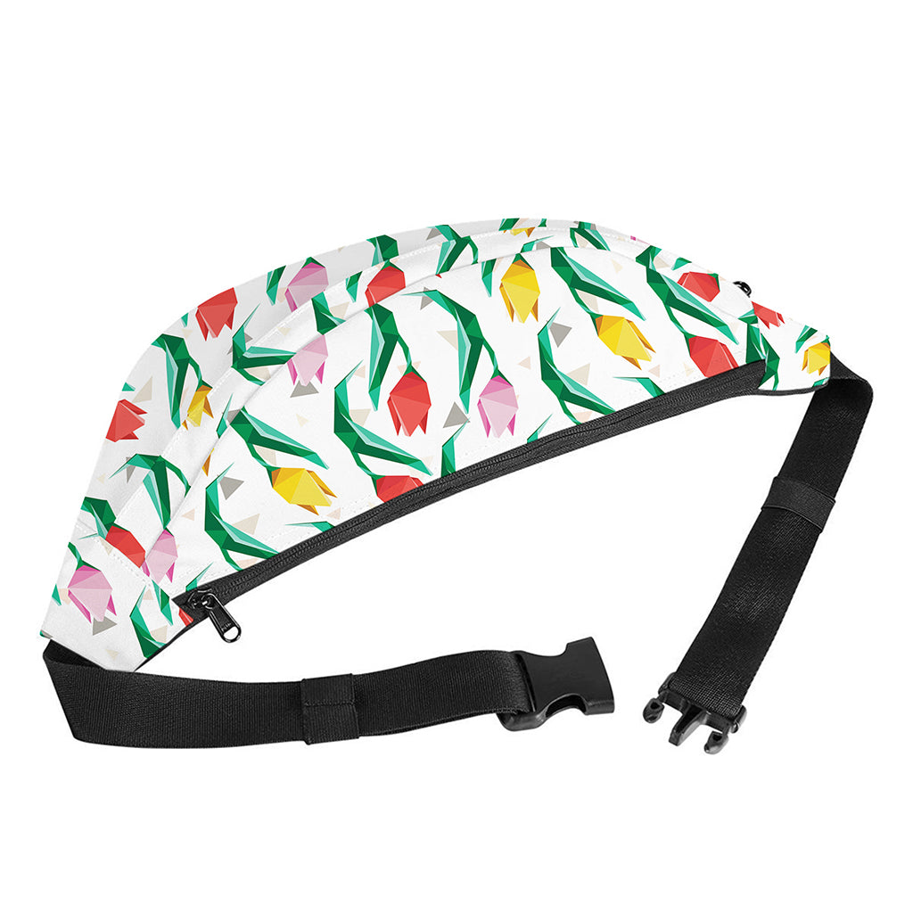 Polygon Tulip Pattern Print Fanny Pack