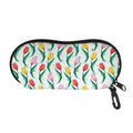 Polygon Tulip Pattern Print Glasses Case
