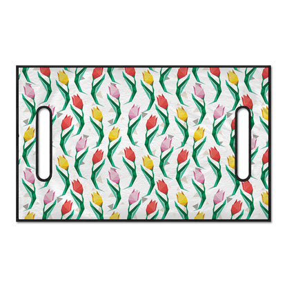Polygon Tulip Pattern Print Golf Cart Seat Cover