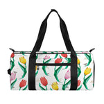 Polygon Tulip Pattern Print Gym Bag