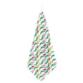 Polygon Tulip Pattern Print Hand Towel
