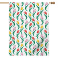 Polygon Tulip Pattern Print House Flag