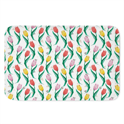 Polygon Tulip Pattern Print Indoor Door Mat