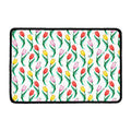 Polygon Tulip Pattern Print Kitchen Mat