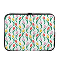 Polygon Tulip Pattern Print Laptop Sleeve