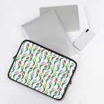 Polygon Tulip Pattern Print Laptop Sleeve