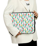 Polygon Tulip Pattern Print Laptop Sleeve
