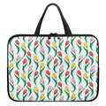 Polygon Tulip Pattern Print Laptop Sleeve With Handle