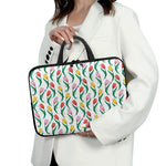 Polygon Tulip Pattern Print Laptop Sleeve With Handle