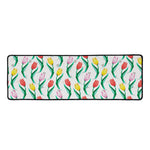 Polygon Tulip Pattern Print Long Kitchen Mat