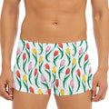 Polygon Tulip Pattern Print Men's Short Boxer Briefs