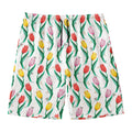 Polygon Tulip Pattern Print Men's Swim Trunks