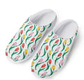 Polygon Tulip Pattern Print Mesh Casual Shoes